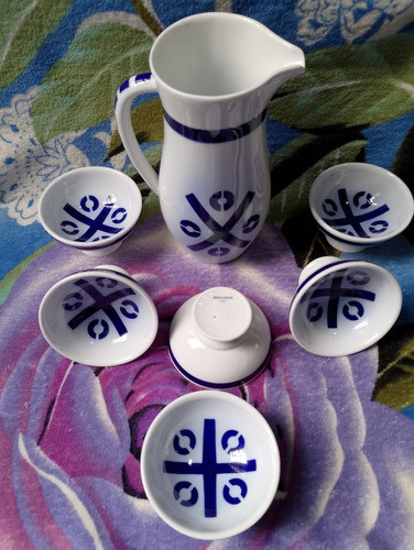 Juego De Vino Sargadelos Caja Y Manual Original Inmaculado 0