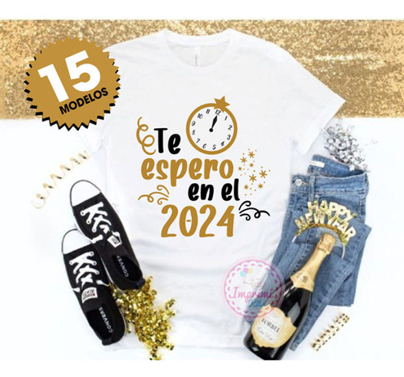 Plantillas Sublimar Remeras Año Nuevo 2024 Sublimacion #2 0