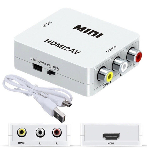 Adaptador Convertidor Cable Hdmi A Av (rca) Um-2015 0