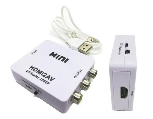 Adaptador Convertidor Cable Hdmi A Av (rca) Um-2015 1