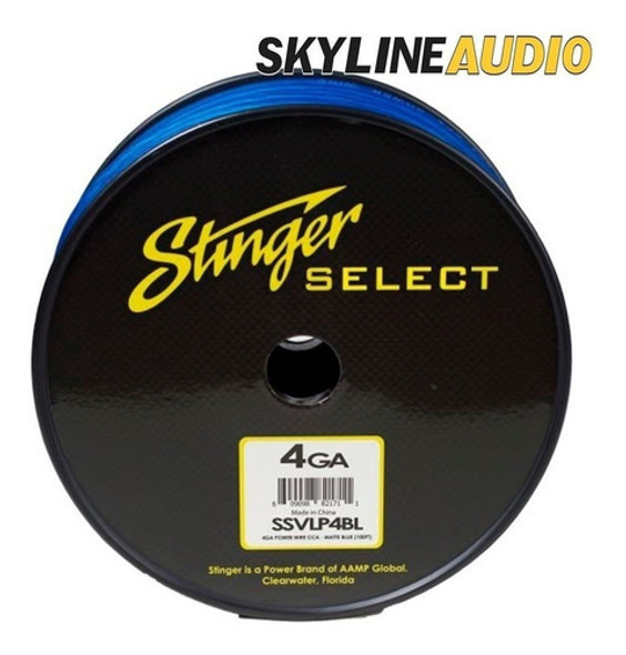 Cable Potencia Stinger Select Ssvlp4bl 4 Ga Gauge - X Metro 1