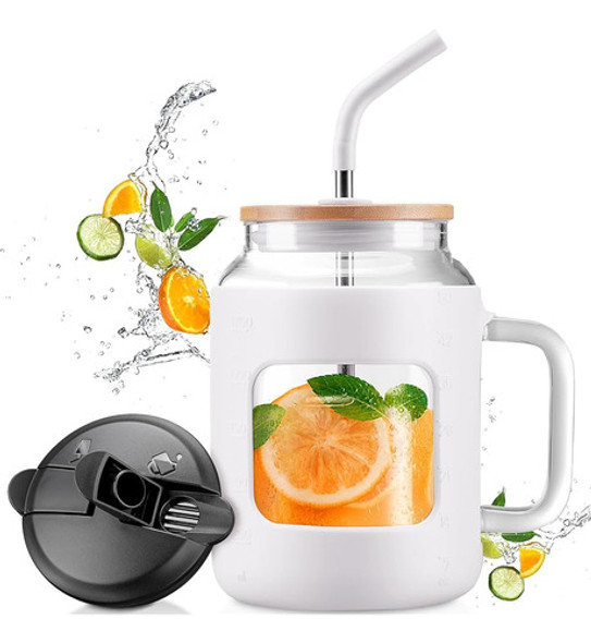 Winsa Vaso De Taza De 50 Oz, Jarra De Vidrio Con Asa, Vaso D 0 Winsa Vaso De Taza De 50 Oz, Jarra De Vidrio Con Asa, Vaso D 0