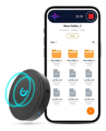Grabadora Magnética Activada Por Voz De 128 G Nanezan 0