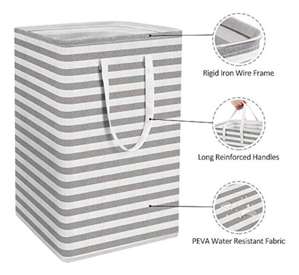 Wiselife - Paquete De 2 Cestas Para Ropa, 75 L, Plegables, G 1