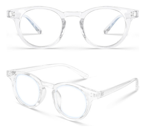 Gafas De Bloqueo De Luz Azul Redondas Con Antirreflejo De Co 1