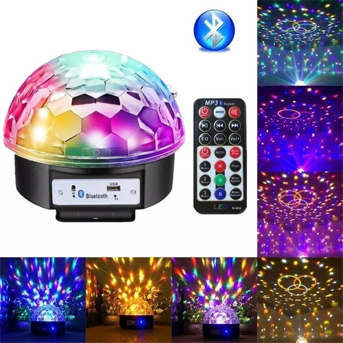 Media Esfera Audioritmica Con Luces Y Parlantes Y Bluetooth 1