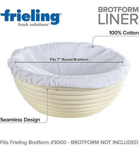 Frieling Brotform Liner Round 7 , 100% Algodón 1
