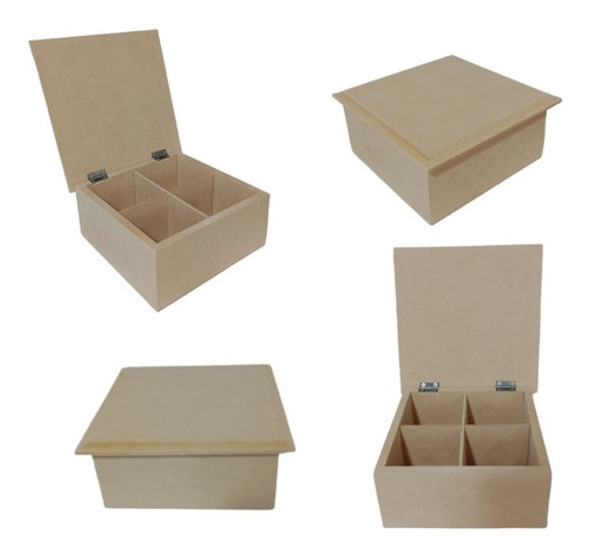 Cajas De Te Tapa Ciega X 4  Div 0