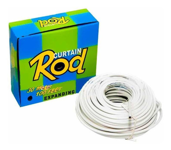 Extensible De Alambre Forrado Para Cortina 30 Mts. 0