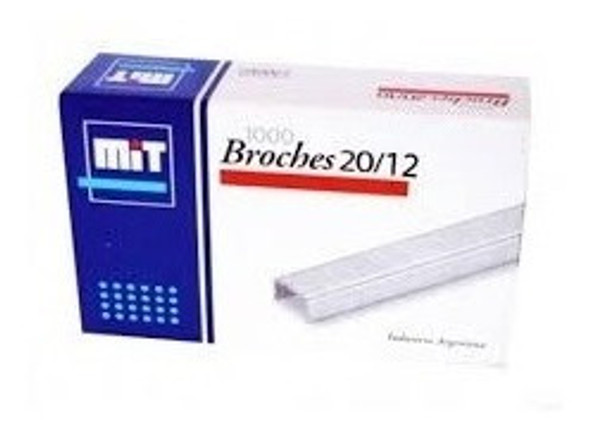 Broches Mit 20/12 Para Abrochadoras Papel X1000 Unidades 1 Broches Mit 20/12 Para Abrochadoras Papel X1000 Unidades 1