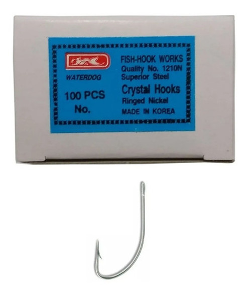 Anzuelos Waterdog Pejerrey 1210-1/0 X 100 Unidades 2,8 Cm 0