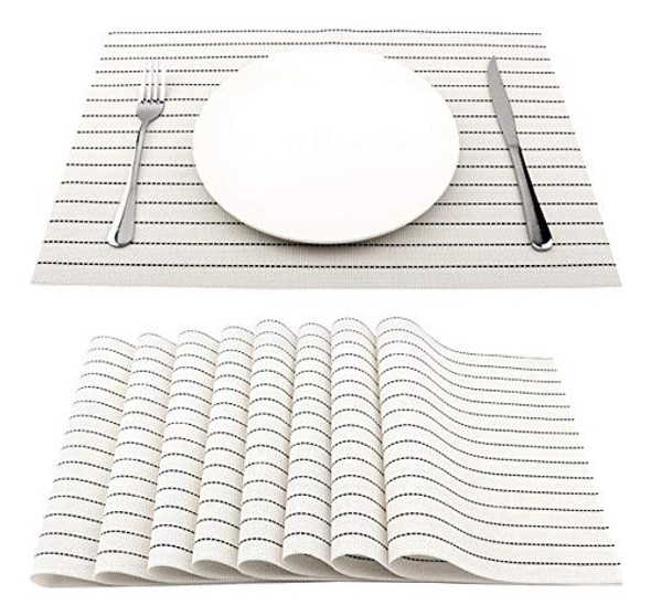 Sueh Design Mantel Individual De Vinilo Tejido Suave De 18 0