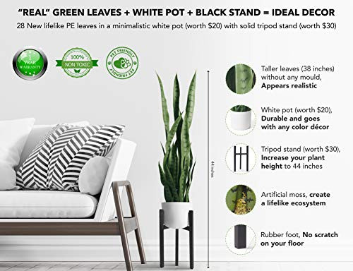 Planta De Serpiente Artificial Fake Sansevieria Plants 38 In 1