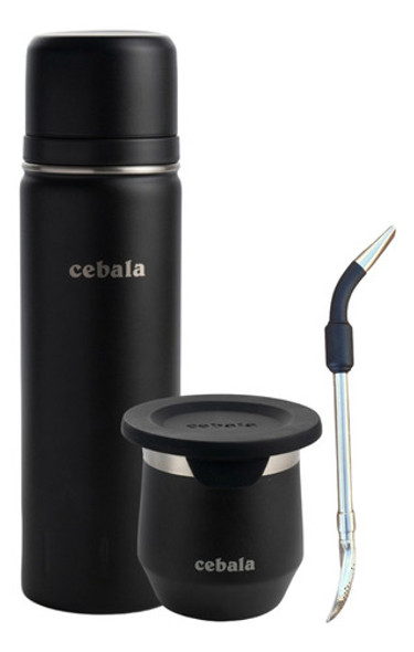 Set De Termo Mate Y Bombilla De Acero Inoxidable 0