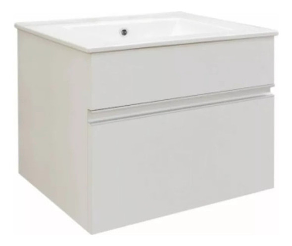 Mueble De Baño 60 Bacha Loza Blanco 0