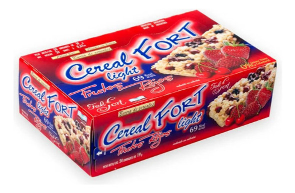 Barra Cerealfort De Cereal Frutos Rojos Light 24u 0