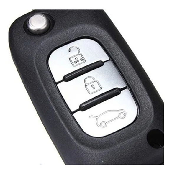 Carcaza Llave Renault Fluence 3 Botones 1