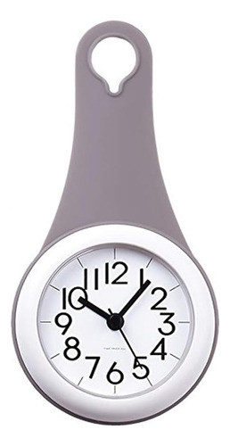 Diseño Único Silicona Impermeable Baño Mini Reloj 0