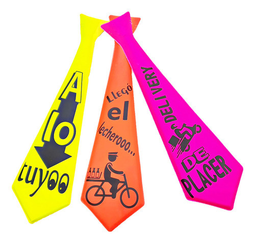 Corbata Cotillon Frases Divertidas/eroticas X6u 1