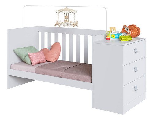 Cuna Cajonera Multifuncion Con Patas Parrilla Regulable 1