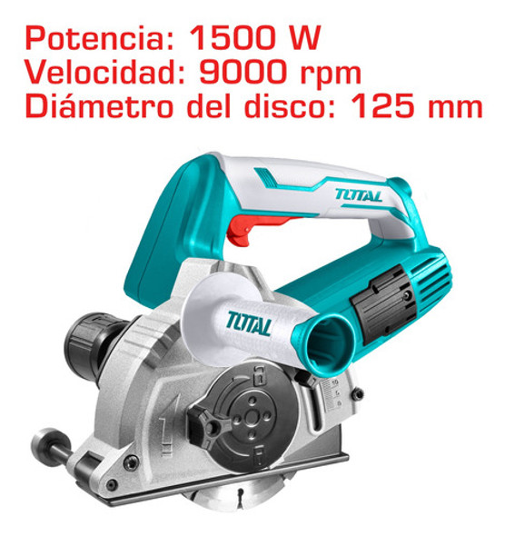 Acanaladora De Pared Y Muros Total 1500w Línea Industrial 5 1