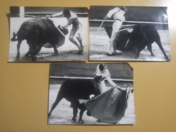 3 Antiguas Fotografias Fotos Torero Corrida De Toros España 0