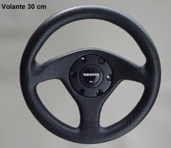 Volante Deportivo Universal 30 Cm 3 Rayos - Naonis - 1