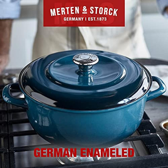 Merten & Storck Olla De Horno Holandés Redonda De 5.3qt Con 1
