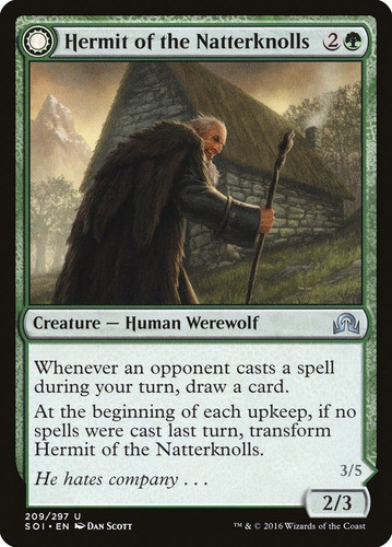 Carta Magic Hermit Of The Natterknolls Shadow Over Innistrad 0