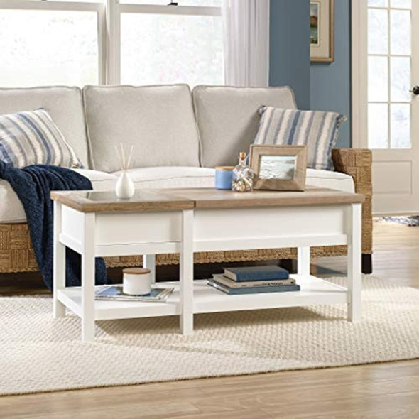 Mesa De Centro Elevable Sauder Cottage Road, Acabado En Blan 0