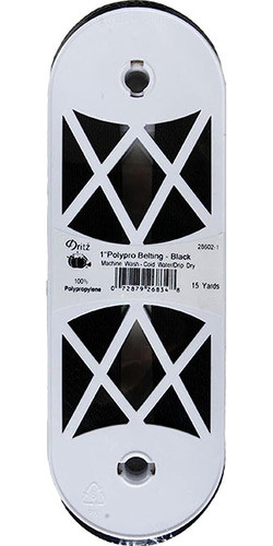 Cinturón De Poliéster Dritz, 1 Pulgada, Negro 0