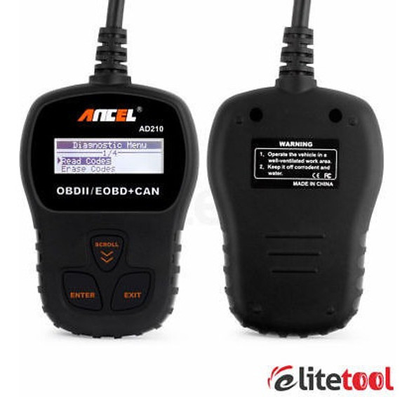 Universal Ancel Ad210 Obd Ii Scanner Error Código Lector Obd 1
