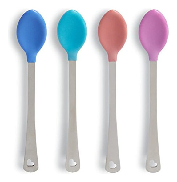 Cucharas De Seguridad Munchkin White Hot, Paquete De 4 0