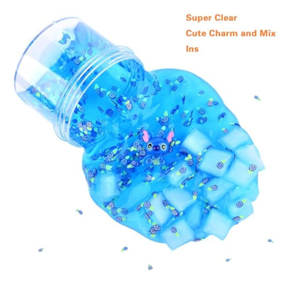 Cubo De Gelatina Transparente Azul De 7 Onzas, 1 Cubo De Gelatina Transparente Azul De 7 Onzas, 1