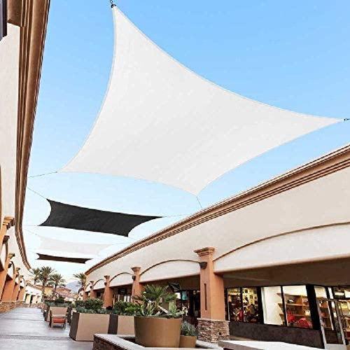 Toldo Vela P/ Sombra Viento Y Granizo C/uv-3*3 Metros Blanco 1
