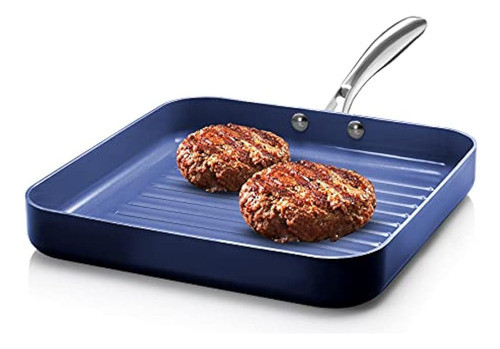 Granito Azul Antiadherente 10.5? Sartén Para Asar, Con Infus 0