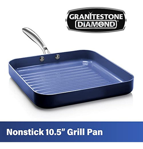 Granito Azul Antiadherente 10.5? Sartén Para Asar, Con Infus 1