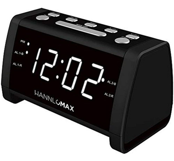 Hannlomax Hx-147cr Radio Reloj Despertador, Radio Fm Pll, Pa 1