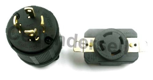Generador Rv Ca Toma L14-30 30 Amp 120v 220v Macho Hembra En 1