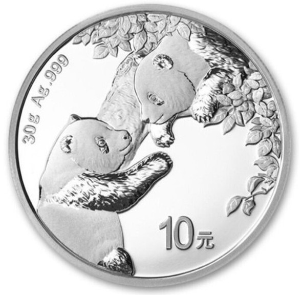 Moneda Panda Chino Plata 2023 30grs 999 Beijing Templo China 0