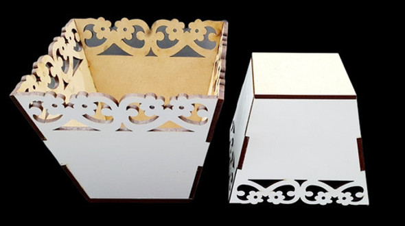 Macetas Calada 12x12 Fibroplus Blanco X10 Unidades 1 Macetas Calada 12x12 Fibroplus Blanco X10 Unidades 1