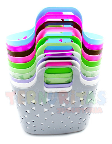 Canasta Shop Colores Organizador Picnic Canastita Juguete Ap 1