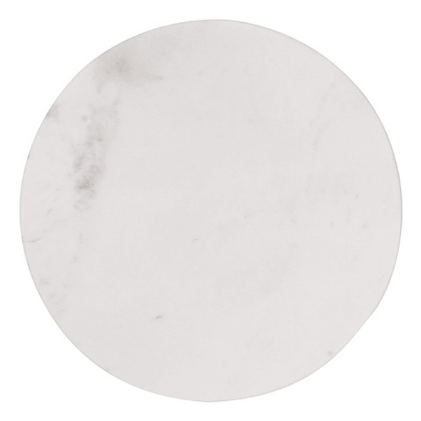 Tablero De Cortar Redondo De Mármol Blanco De 28 Cm 0