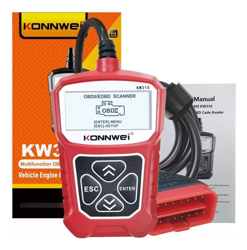 Scanner Fallas Automotriz Konnwei Obd2 Universal Kw310 1