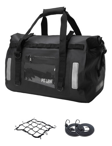 Bolso Trasero Moto Viaje Universal 45 L Impermeable Negro 1