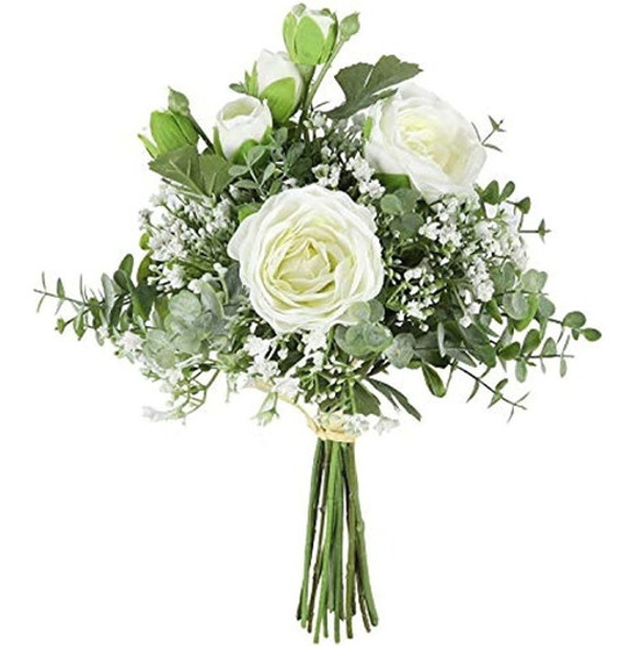 Paquete De 2 Plantas Falsas, Hojas De Eucalipto, Aliento De 0 Paquete De 2 Plantas Falsas, Hojas De Eucalipto, Aliento De 0