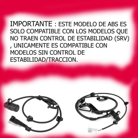Cable Sensor Abs Trasero Derecho Toyota Hilux / Sw4 05 Al 15 1