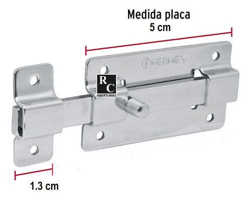 Pasador Robusto En Acero Cromado-blister 51mm Hermex Pac-35 1