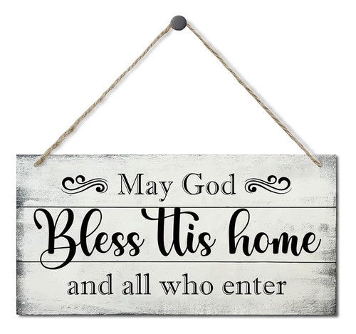 ~? Puede Dios Bendecir Este Letrero De Decoración Del Hogar, 0