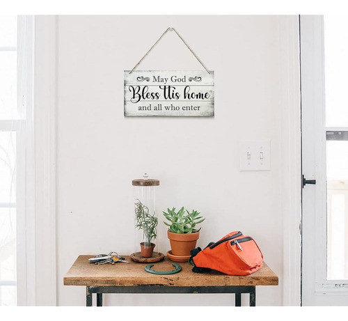 ~? Puede Dios Bendecir Este Letrero De Decoración Del Hogar, 1